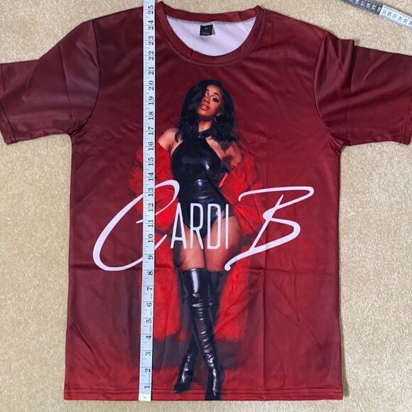 Unisex Women’s Men’s Cardi B Short Sleeve T-Shirt Size XS NEW - Picture 4 of 5